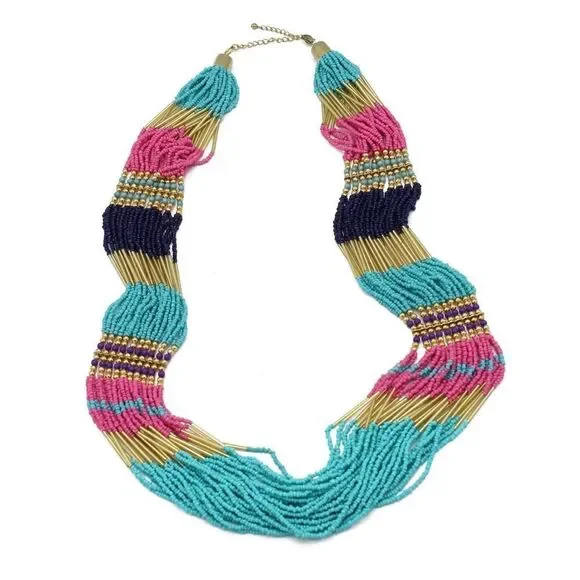 Minimal Necklace, Statement COLLAR, Thin Multilayered - Picture 11 of 14